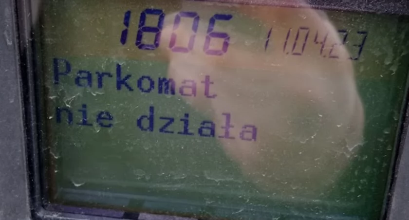 Parkometr nie działa