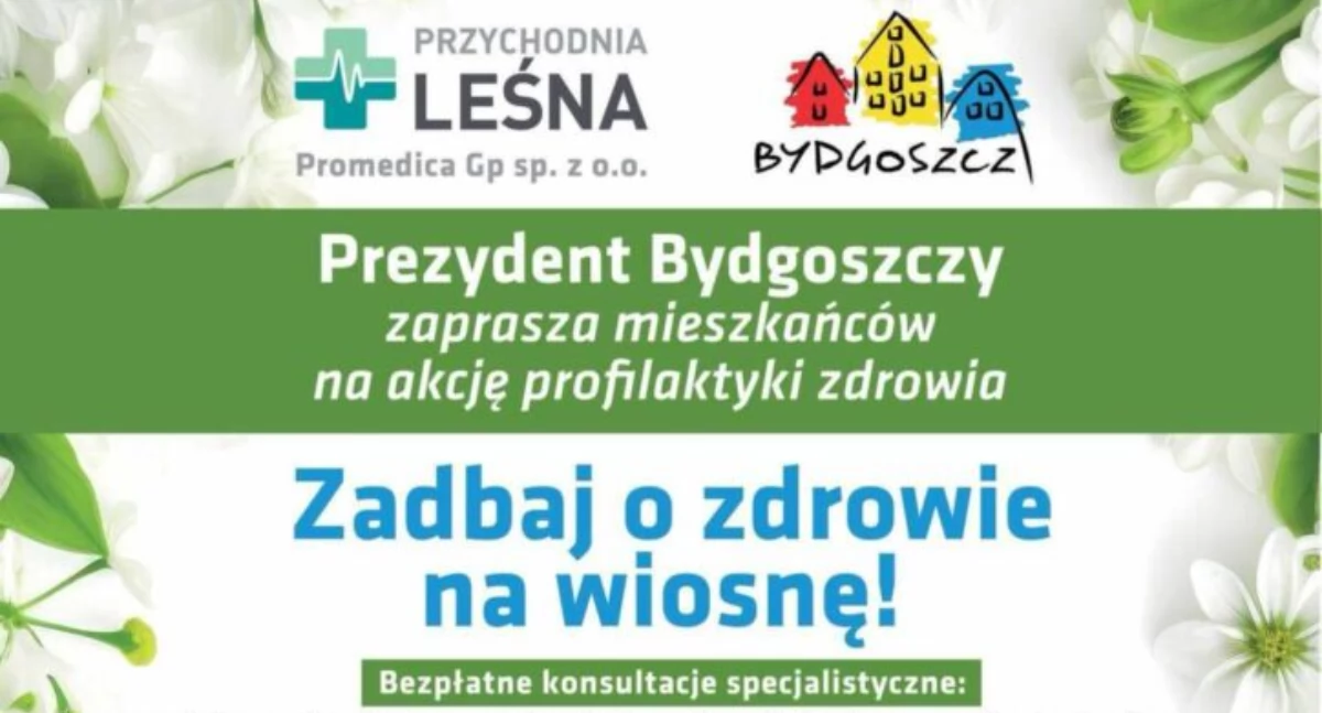 Plakat akcji w Przychodni Leśna