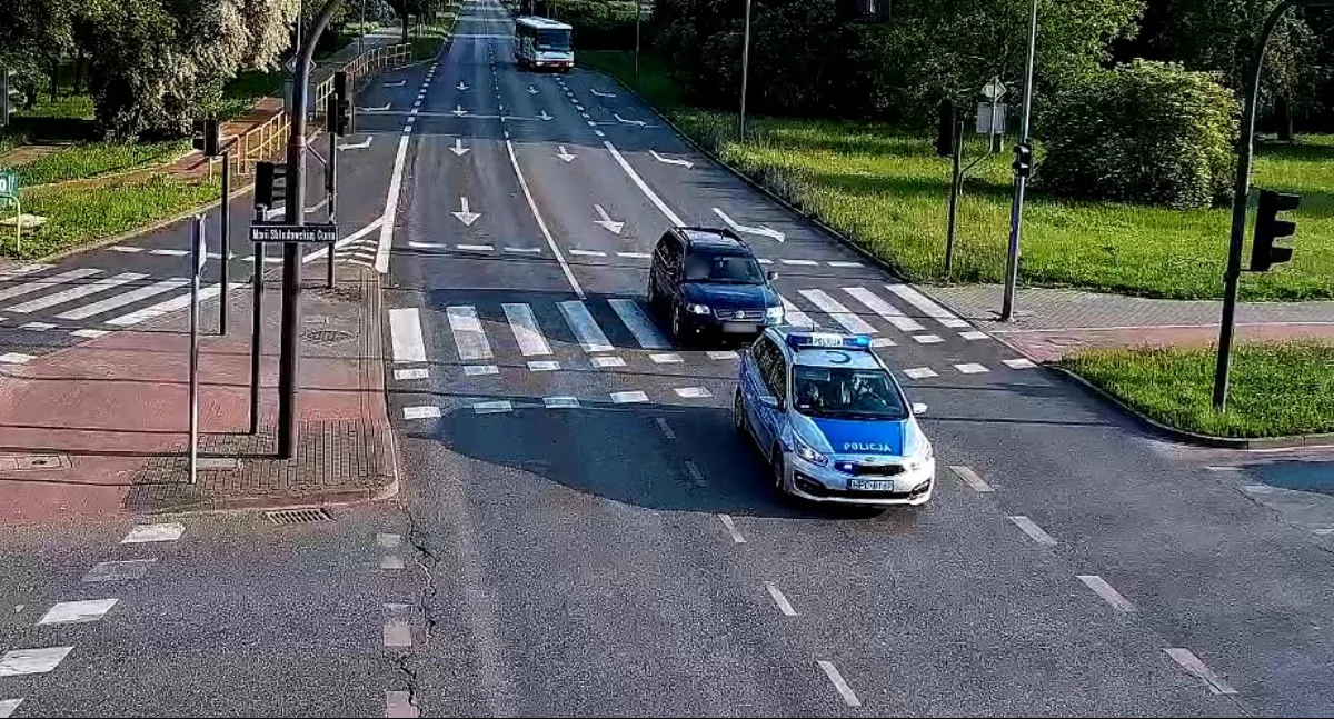 Ujęcie z kamery monitoringu