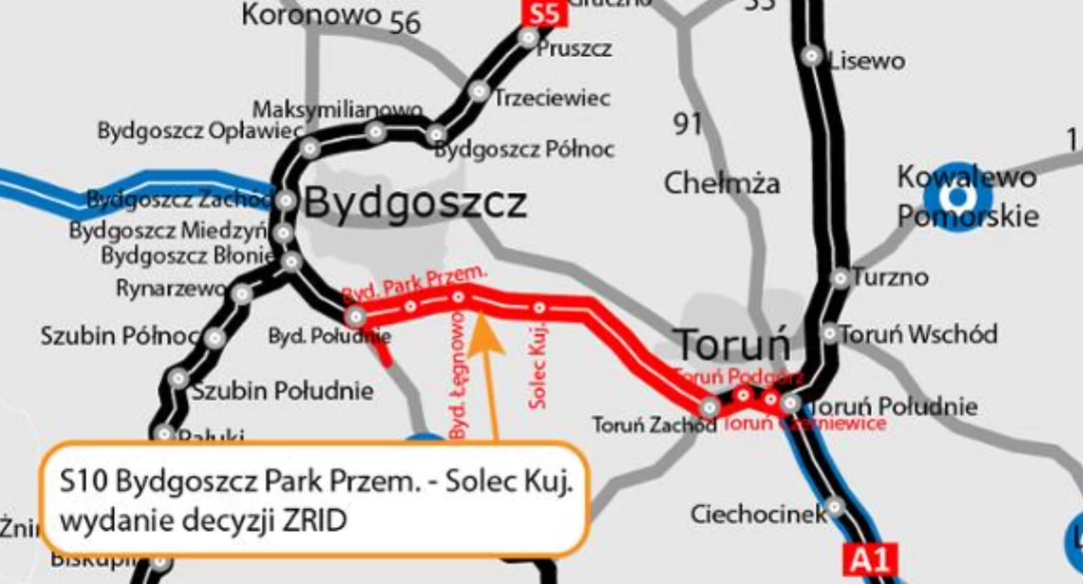 fot. Generalna Dyrekcja Dróg Krajowych i Autostrad - Oddział Bydgoszcz