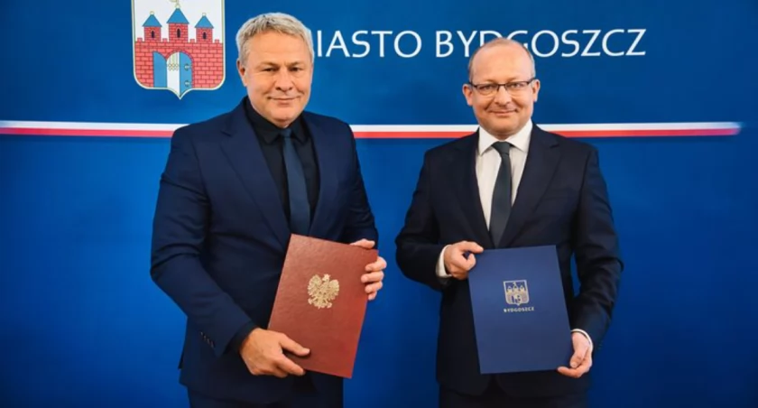 Prezydent Rafał Bruski i Sekretarz Stanu w Ministerstwie Cyfryzacji Paweł Olszewski
