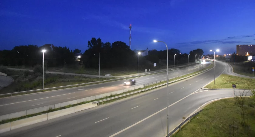 Aleje Jana Pawła widok z Trasy Uniwesyteckiej
