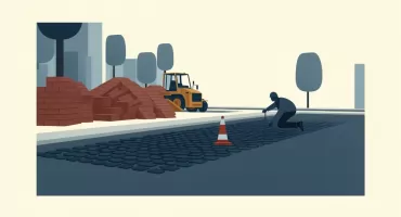 Miedzyń: ul. Krzywa z kostką. Finał prac do końca czerwca