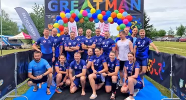 Policjanci z Bydgoszczy i Torunia na podium 1/8 Ironman