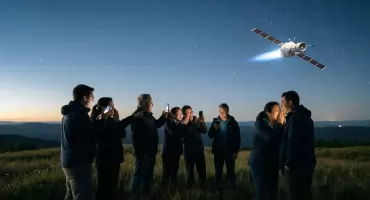 Trzy przeloty ISS nad Polską 9–10 lipca: do 79° i -3,9 mag
