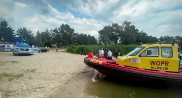 Wodniacy KMP Bydgoszcz odnaleźli kobietę na Zalewie Koronowskim