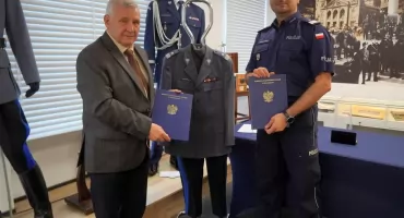 Mundur nadinsp. Tokarskiego w Izbie Pamięci KWP w Bydgoszczy