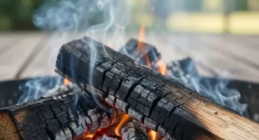 Pożar tarasu przy Potockiego w Bydgoszczy. 7 zastępów