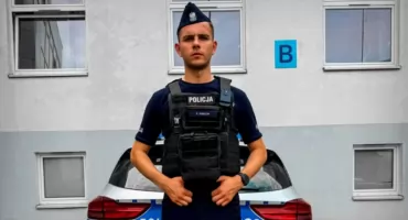 Kursant policji ze Śródmieścia uratował kajakarza w Bydgoszczy
